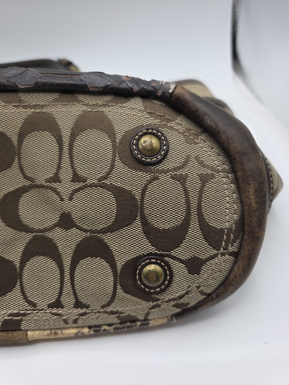 Vintage Coach Patchwork Shoulder Bag Y2K - Picture 7 of 16
